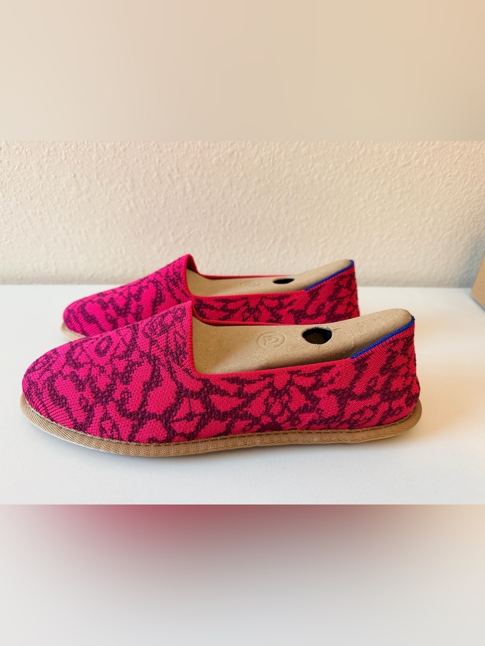 Rothy’s The Cruiser Loafer Fuchsia Bloom Pink Floral Size 9 - Picture 3 of 8